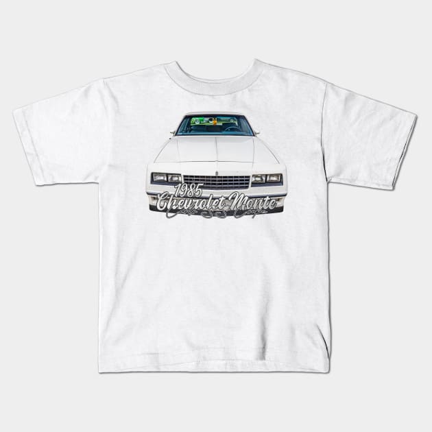 1985 Chevrolet Monte Carlos SS Coupe Kids T-Shirt by Gestalt Imagery